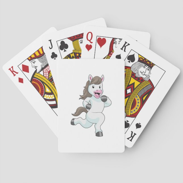 Horse as Runner at Running Poker Cards (Back)
