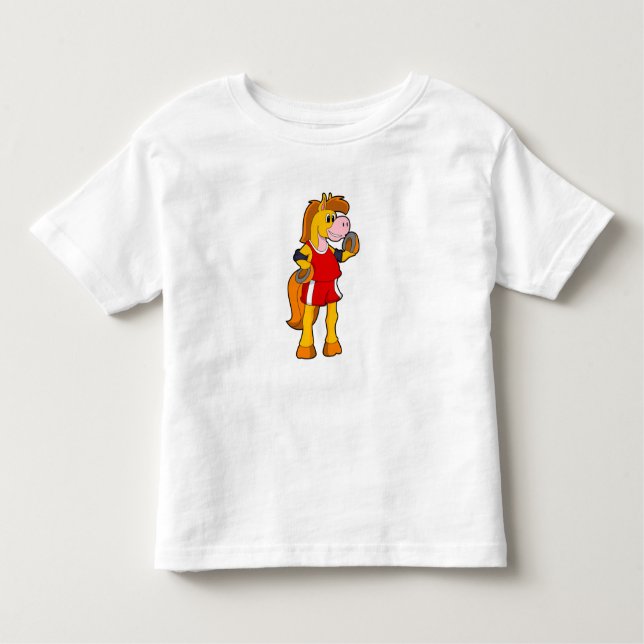 Horse as Runner Toddler T-shirt (Front)