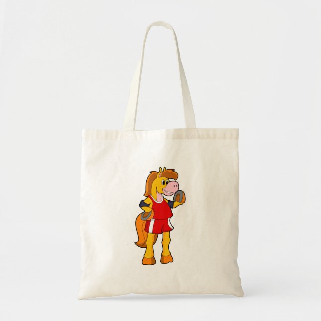 Horse as Runner Tote Bag (Front)