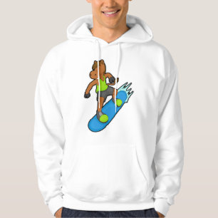 Horse as Snowboarder with Snowboard Hoodie