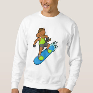 Horse as Snowboarder with Snowboard Sweatshirt