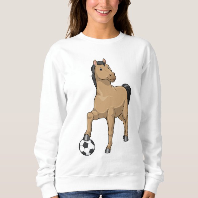 Horse as Soccer player with Soccer Sweatshirt (Front)