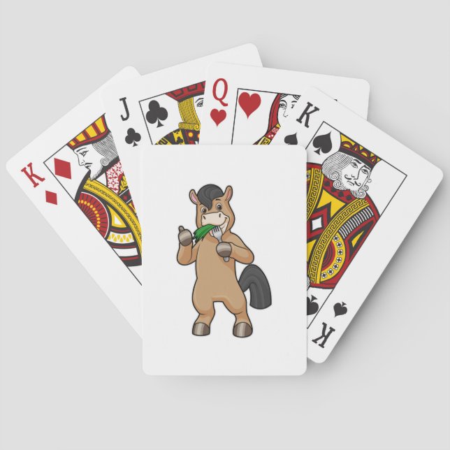 Horse at Eating Vegan Poker Cards (Back)