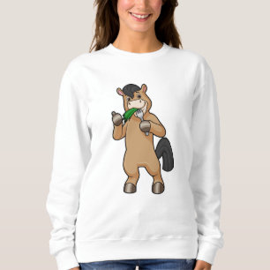 Horse at Eating Vegan Sweatshirt