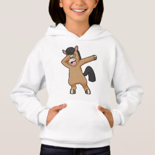 Horse at Hip Hop Dance Dab Hoodie