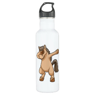 Horse at Hip Hop Dance Dab Stainless Steel Water Bottle
