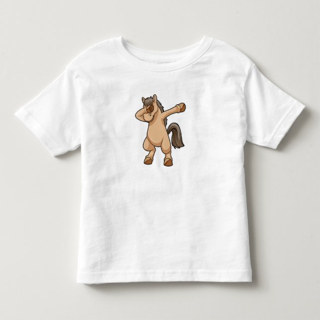 Horse at Hip Hop Dance Dab Toddler T-shirt (Front)