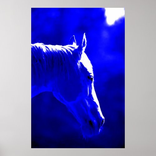 Horse At Night _ Horse In Moonlight Print