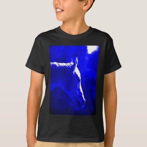 Horse At Night _ Horse In Moonlight T_Shirt