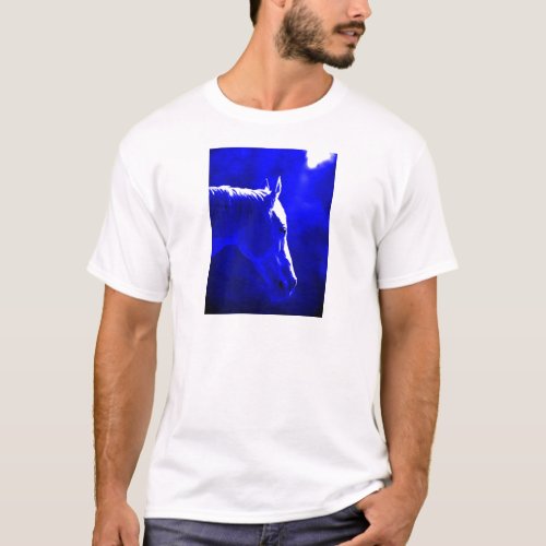 Horse At Night _ Horse In Moonlight T_Shirt