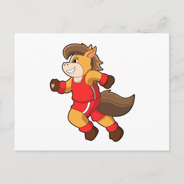 Horse at Running Postcard (Front)