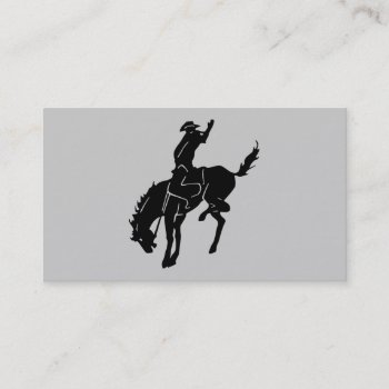 Horse At The Rodeo Business Card by horsesense at Zazzle