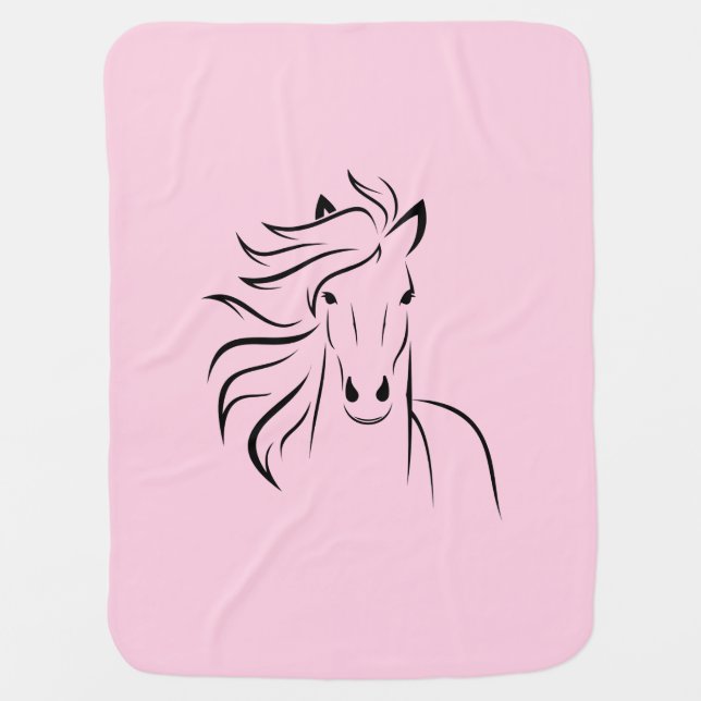 Horse Baby Blanket (Front)