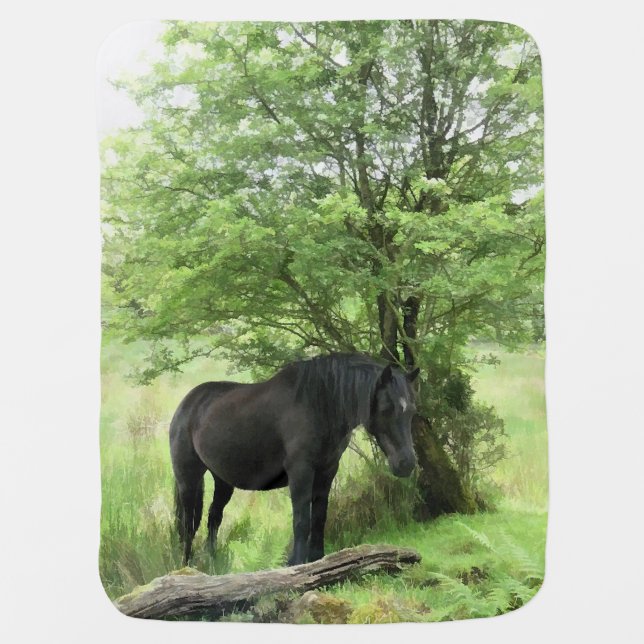 HORSE BABY BLANKET (Front)