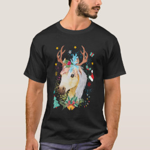 Horse Baby Cute Reindeer Horse Christmas 2022 T-Shirt