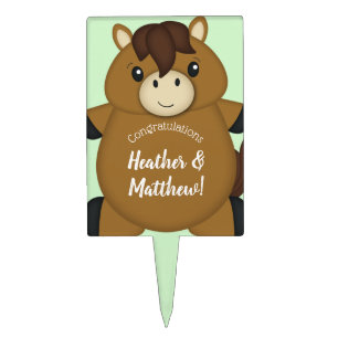 Horse Baby Shower Cake Topper