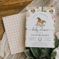 Horse Baby Shower Invitation