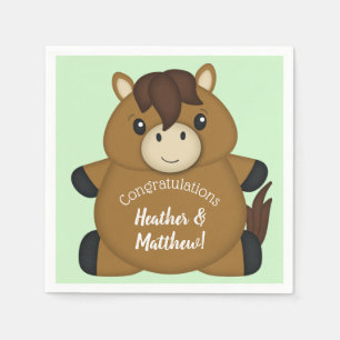 Horse Baby Shower Napkins