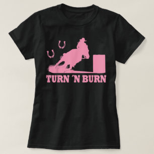Horse Barrel Racing Turn n´Burn Rodeo T-Shirt