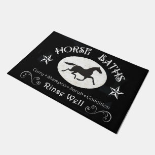 Horse Baths mat for wash stall, barn, or bathroom.