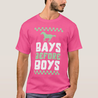 Horse Bays Before Boys Horsesee Girl girl T-Shirt