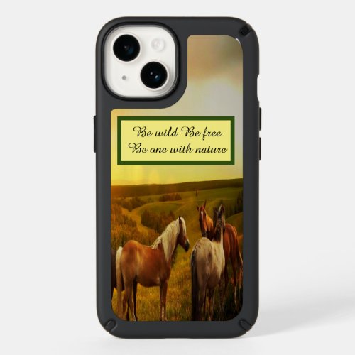 Horse Be one with nature Speck iPhone 14 Case