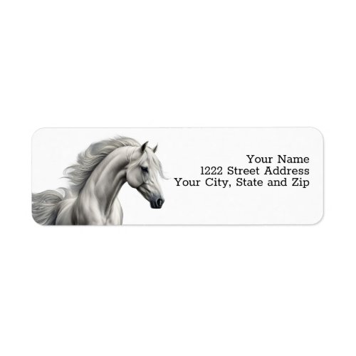 Horse Beautiful Return Address Label