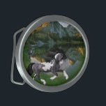 horse belt loops belt buckle<br><div class="desc">a belt loop with a mountain landscape and a horse that passes through the.</div>