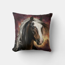 Horse Beneath a Fiery Sky