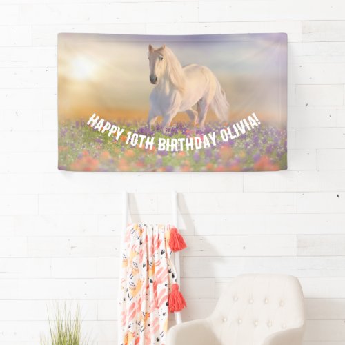 Horse Birthday Banner