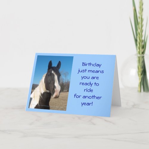 Horse Birthday Card