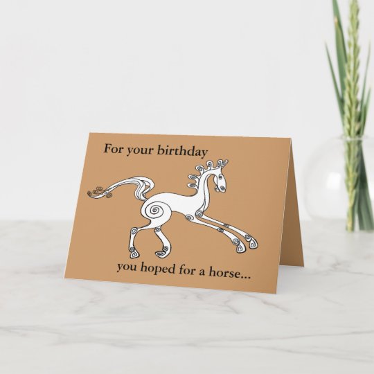 Horse birthday card | Zazzle.com
