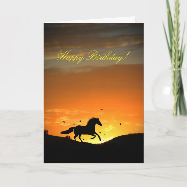 Horse Birthday Card (Front)
