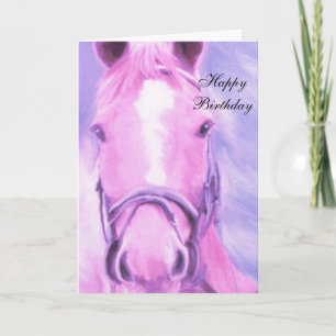 horse birthday card