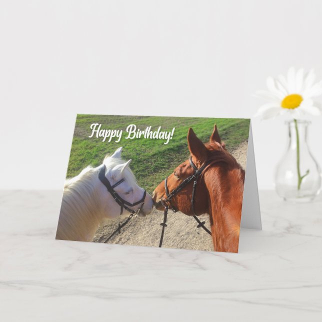 Horse Birthday Card (Small Plant)