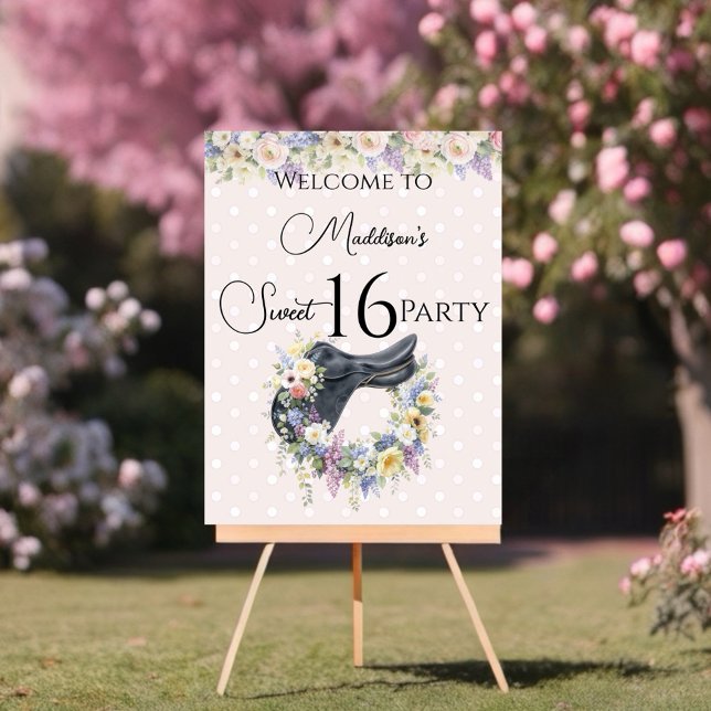 Horse Birthday  Foam Board (This charming design sets the scene for a fun-filled celebration.)