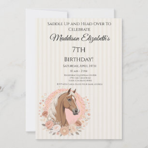 Horse Birthday Invitation