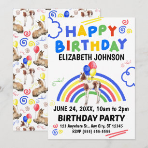 Horse Birthday Invitation