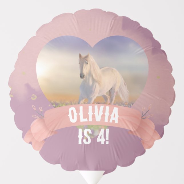 Horse Birthday Party Balloon (Front)