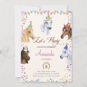 Horse Birthday Party Invitation