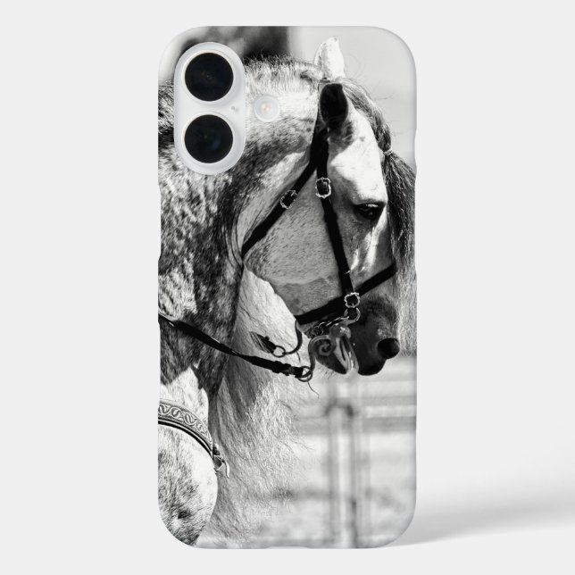 Horse black and white art photograph Case-Mate iPhone case (Back)