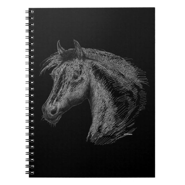 Horse:  Black Notebook (Front)