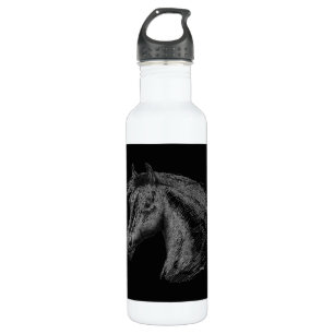Horse:  Black Water Bottle