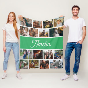 Horse Blanket For Girls, Kids Name Blanket