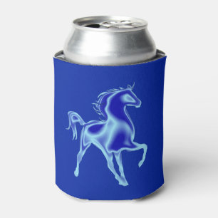 Horse Blue Can Cooler - Choose Color