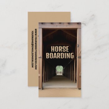 Horse Boarding Business Card by businessCardsRUs at Zazzle