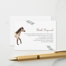 Horse Books for Baby Enclosure Card