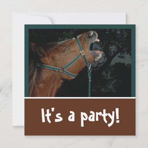 Horse Braying Party Invitation