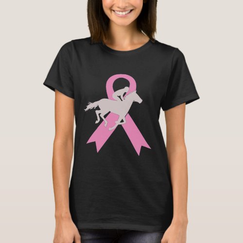 Horse Breast Cancer Horseback Riding apparel 350 P T_Shirt