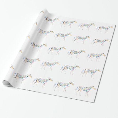 Horse Breeds Wrapping Paper